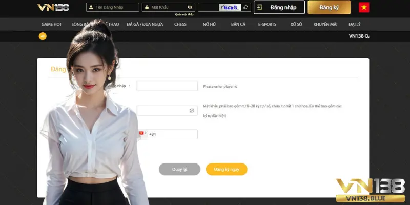Đăng Ký VN138 - Cách Mở Tài Khoản Đơn Giản Trong 1 Phút 3 Hướng dẫn các bước đăng ký VN138 chi tiết từ A-Z.